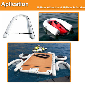 Tùy chỉnh Inflatable máy bay phản lực trượt tuyết nổi Dock nền tảng nước đi-ons vui vẻ nổi Dock cho nước vui chơi giải trí - Product Image 5