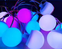 Ampoule LED D70 RGB WS2811 IC à changement de couleur, protection oculaire, PVC ABS, décorative, IP67, pour éclairage de parc d'attractions