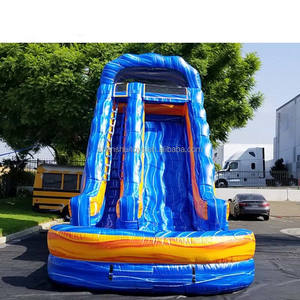 Tobogán Acuático Inflable <span class=keywords><strong>Gigante</strong></span> de Bajo <span class=keywords><strong>Precio</strong></span> con Piscina y Cañón 5x4x2.5m Capacidad para 300 Personas Uso Comercial - Product Image 4