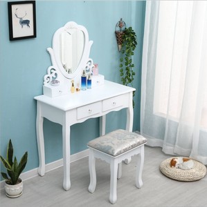 Mueble de dormitorio, <span class=keywords><strong>tocador</strong></span> de <span class=keywords><strong>MDF</strong></span>, mesa de maquillaje con espejo - Product Image 3