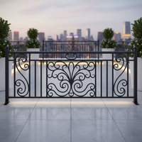 Décoration de maison de luxe, garde-corps de balcon en fer forgé, garde-corps de terrasse, designs extérieurs à vendre