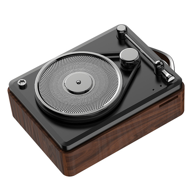 Portable Retro  Speaker Mini IPX4 Waterproof BT 5.0 Deep Bass Subwoofer HD Noise Reduction Call Long Battery Home Desk