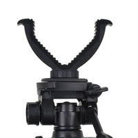 Support de chasse télescopique en alliage d'aluminium de 1.5m support de chasse en forme de V support de sol d'entraînement en plein air ensemble de trépied