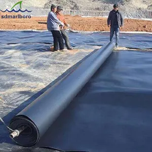 SDM wholesale Black UV resistant 0.8mm HDPE fish pond liner HDPE geomembrane