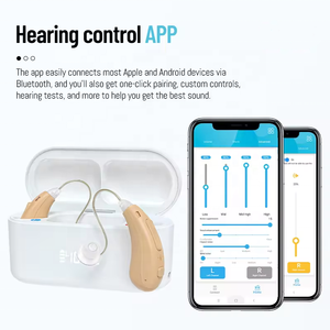 Digital Atacado BTE Hearing Aids Preços com Smart App Controle Para Idosos E Surdez