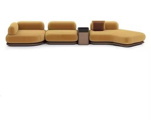 Modern Cream-Style Sponge Filled Sofa Set for <strong>Small</strong> <strong>Spaces</strong> Hotels Homes &amp; Internet-Famous <strong>Spaces</strong> - Product Image 1