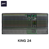 PAT KING Console de mixage audio stéréo professionnelle 16/24/32 canaux avec effets numériques, application et commande par bouton rotatif