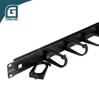 Gcabling Server Rack Cabinet Cable management 1U 19-Zoll-Kabel Wire Manager Kunststoff ringe Horizontales Kabel management