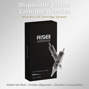 Agujas <span class=keywords><strong>de</strong></span> Cartucho para Tatuaje <span class=keywords><strong>de</strong></span> Marca Privada, Esterilizadas con Gas EO al 100%, Desechables, Personalizadas OEM Pro2.0, con Membrana - Product Image 1