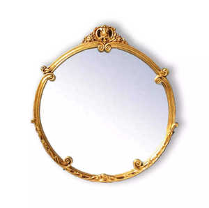 Khách sạn trang trí nội thất sang trọng lớn Antique Vàng Vòng trang trí kích thước lớn khung tường gương cho phòng khách - Product Image 1