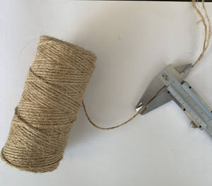 Ficelle en lin non cirée de 2 mm, cordon en lin naturel pour l'emballage, cordes - Product Image 2