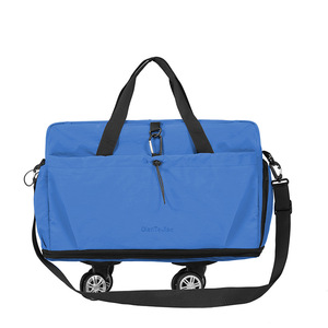Large Capacity Travel Duffel <b>Bag</b> Expandable <b>Wheeled</b> Gym <b>Bag</b> Lightweight <b>Overnight</b> Luggage with Storage Pocket for Outdoor Sports - Product Image 2