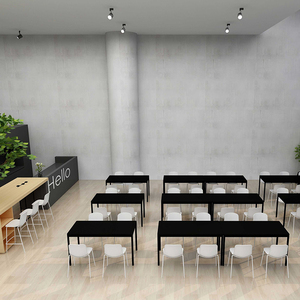 Mobili per Ufficio Modulari, Tavolo in Legno per 4 6 8 Postazioni, Scrivania con Armadietto e Sedia Ergonomica - Product Image 3
