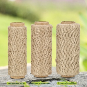 Hilo de cáñamo tipo eje, cuerda para manualidades, materiales DIY, cuerda gruesa y fina para decoración de paredes con rejillas tejidas a mano, etiquetas de red, cuerda para atar. - Product Image 2
