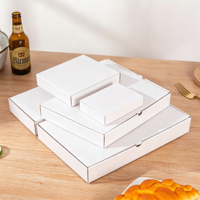 Boîte à pizza jetable, taille personnalisée, logo personnalisé, écologique, papier alimentaire, pelliculage mat, revêtement UV pour restaurants