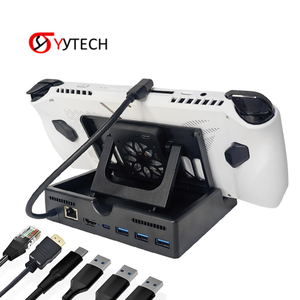 Base de Refrigeración con Ventilador 6 en 1 para Consola de Juegos SYYTECH, Compatible con <span class=keywords><strong>Asus</strong></span> Rog Ally HD 2.0 4K, Accesorios para Juegos 4 en 1 - Product Image 1