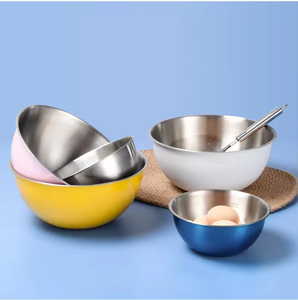 Plato para Buffet, Tazón de Acero Inoxidable Estilo Coreano de Varios Tamaños para Mezclar Fideos Fríos, Pan, Ensaladas, Tazón Grande para Mezclar - Product Image 6