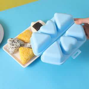 Creatore di Onigiri in plastica eco-friendly da 6 pollici con Paddle di riso 6 in 1 stampo per polpette di riso antiaderente 6 pollici triangolo - Product Image 4