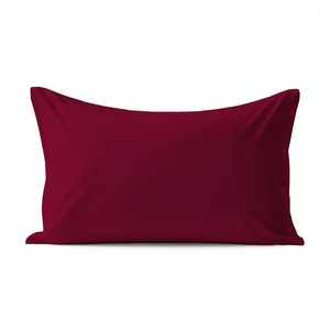 <b>Pillowcase</b> 100% Cotton Bordeaux Color German Size 80x80cm - Product Image 3