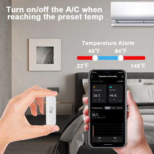 Thermomètre hygromètre intelligent sans fil RSH Tuya compatible Alexa Google Home, capteur de température et d'humidité Tuya - Product Image 3