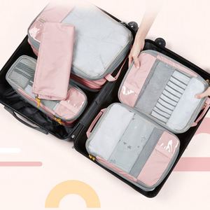 Lot de 6 sacs de rangement de voyage, cubes d'emballage pour vêtements, organisateurs de bagages - Product Image 6