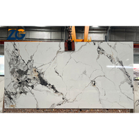 ZGSTONE Calacatta Blanc, dalle de pierre frittée céramique polie, pour plateaux de table, plans de travail de salle de bain et de cuisine, îlots de cuisine et dessus de meubles de salle de bain