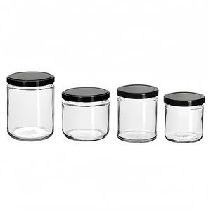 Bocaux en verre de 300 ml, 350 ml, 360 ml avec couvercle à vis en métal blanc de 82 mm avec doublure en <span class=keywords><strong>plastisol</strong></span> pour sauce salsa - Product Image 6