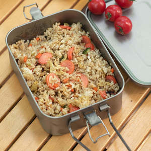 กล่องข้าวไทเทเนียมแบบพกพา ขนาด <1 ลิตร ทรงสี่เหลี่ยม พร้อมระบบทำความร้อนอัตโนมัติเต็มรูปแบบ สำหรับนักเรียน ท่องเที่ยว และตั้งแคมป์ - Product Image 5