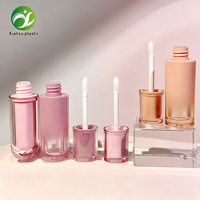 Tubes de brillant à lèvres vides à double paroi en plastique avec bouchon à vis, tubes de teinte à lèvres, emballages cosmétiques personnalisables en gros OEM/ODM – Offre Spéciale