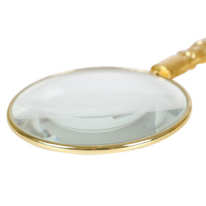 แว่นขยายแบบมือถือ 4X เลนส์แก้ว 45 มม. แว่นขยายอ่านหนังสือแบบพกพาที่ทำจากโลหะทั้งหมด - Product Image 4