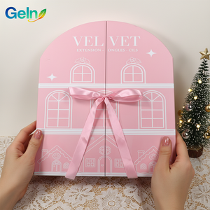 Boîte de <span class=keywords><strong>calendrier</strong></span> de l'avent de Noël vide personnalisée pour cosmétiques, 24 jours - Product Image 1