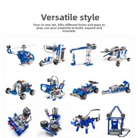 Juego de Bloques de Construcción Programables para Niños, Compatible con Robots de Educación Científica, Maquinaria Eléctrica y Bloques de Construcción Eléctricos