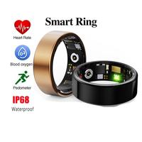 R11 Smart Ring HR Pemantau Oksigen Darah dan Tidur, Pelacak Kebugaran Tahan Air IP68, Cincin Kesehatan Fashion, Kontrol Aplikasi NFC