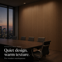 Panneau mural acoustique moderne, élégant, insonorisant, ignifuge, structurellement stable, haute densité, esthétique, pour la décoration de bureau