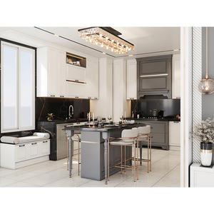 Estilo americano Blanco Alto brillo Islas <span class=keywords><strong>Cocina</strong></span> Hell's Gabinetes Fabricación con artículos de <span class=keywords><strong>cocina</strong></span> - Product Image 2