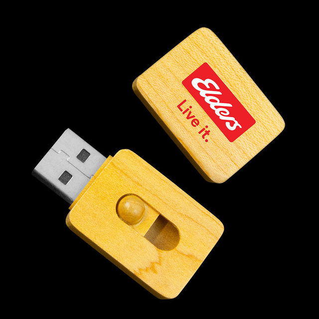 Eco Friendly Bamboo Retractable 8GB-128GB USB Flash Drive Custom Logo Engraved Wooden Pendrive for Gift