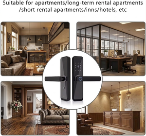 Serrure de porte en bois Kasman SOURCE PRICE, serrure de porte intelligente électronique intérieure, serrure de porte numérique Tuya WiFi, serrure de porte à empreintes digitales, serrure de porte sans clé - Product Image 6