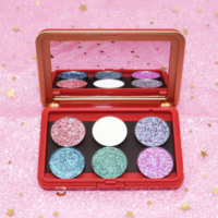 Palette de fard à paupières chromée à logo personnalisé de haute qualité