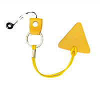Marqueur de balle de golf triangulaire d'extérieur avec bande en cuir PU, accessoires de golf personnalisables vierges, cadeau de luxe pour les golfeurs