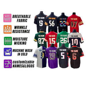 Novedades 2026, <span class=keywords><strong>Camisetas</strong></span> <span class=keywords><strong>de</strong></span> <span class=keywords><strong>Rugby</strong></span> Bordadas <span class=keywords><strong>de</strong></span> Fútbol <span class=keywords><strong>Americano</strong></span> para Hombre, Baratas, al por Mayor, <span class=keywords><strong>de</strong></span> Todos los Equipos - Product Image 2
