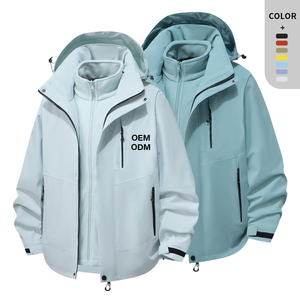 Vêtement de sport personnalisé 2025, imperméable, doux, à capuche, fermeture éclair, imprimé tissé, pour l'hiver et la pluie - Product Image 2