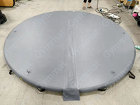 Couverture de piscine gonflable rigide pliable ronde pour piscine extérieure 6/8/9/10 pieds avec poignées pour jardin