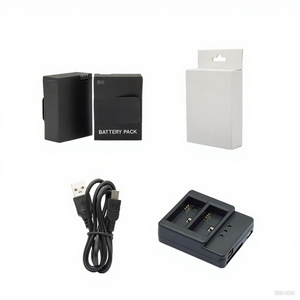 Suptig Batterie de caméra d'action portable <span class=keywords><strong>Chargeur</strong></span> rapide à <span class=keywords><strong>double</strong></span> charge avec câble USB Batterie 2 * pour <span class=keywords><strong>Gopro</strong></span> Hero3 +/3 - Product Image 1