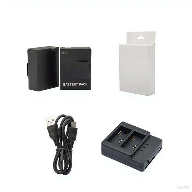 Suptig Portable Action Camera Battery Dual Charge Fast Charger With USB Cable 2*battery for Gopro Hero3+/3
