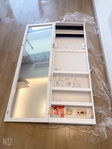 Miroir mural dissimulé, armoire <span class=keywords><strong>à</strong></span> bijoux, armoire de rangement, miroir de corps entier, coiffeuse, <span class=keywords><strong>à</strong></span> suspendre <span class=keywords><strong>à</strong></span> la porte, meuble - Product Image 4