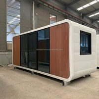 XWER Luxury Apple Cabin Maisonnette Modulaire Préfabriquée 20ft/40ft avec Salle de Bain pour Hôtels & Resorts Glamping