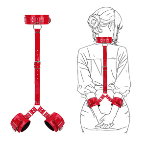 ชุดอุปกรณ์ BDSM สำหรับผู้เริ่มต้น ชุดหนังรัดมือและคอ เชื่อมต่อ SM ของเล่นทางเลือกทางเพศ ของเล่นทางเพศสำหรับผู้ใหญ่ อุปกรณ์ควบคุมสำหรับแฟนสาว BDSM - Product Image 2