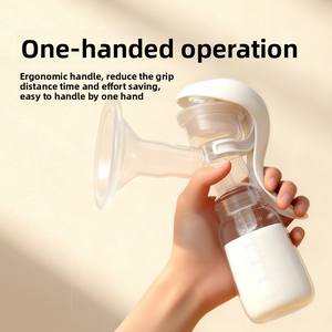 Extractor de Leche Manual Nuevo del Fabricante, Libre de BPA, Fácil de Usar para Mamá, con Biberón de Silicona - Product Image 4