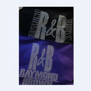 Applicazione Termoadesiva Personalizzata con Strass di <span class=keywords><strong>Raymond</strong></span> e Chris Brown per Magliette - Product Image 1