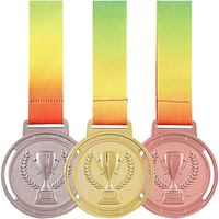 Trofeos y Medallas Deportivas de Fútbol Personalizados al por Mayor, Chapados en Oro 3D, Ecológicos, Impresos con Grabado, Forma Redonda, Marca YK para Eventos